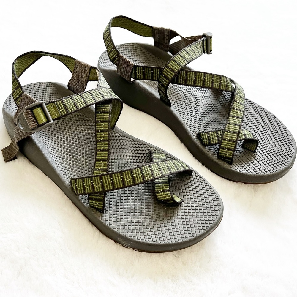 CHACO Z VIBRAM SOLE COMPUTE GREEN MENS SANDALS SIZE 14 OUTDOORS ACTIVE